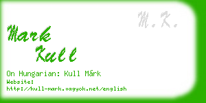 mark kull business card